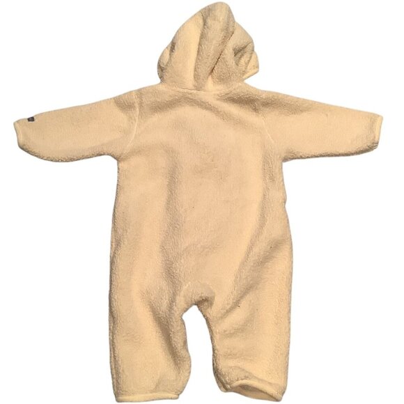 Carters Baby Hooded Yellow Fleece Footless Romper 3-6M With Embroidered Duck - Picture 2 of 14